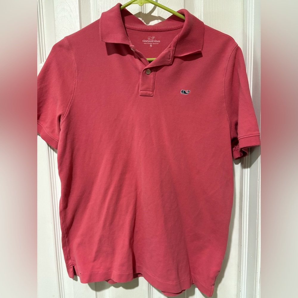 Vineyard Vines Pink Polo Shirt Classic Short Sleeve